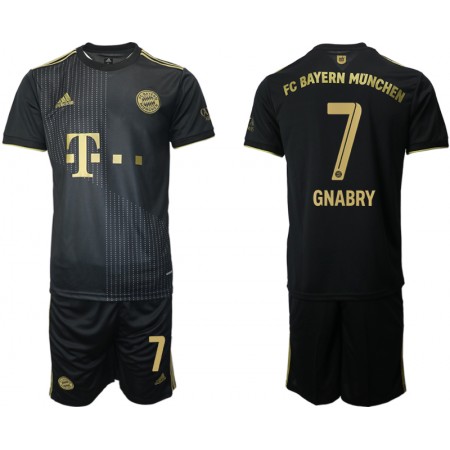 Bayern Monaco Serge Gnabry 7 Bambino Maglia Trasferta 2021/2022 Manica Corta (+ Pantaloncini) 